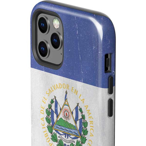 El Salvador Flag Distressed iPhone 12 Pro Impact Case